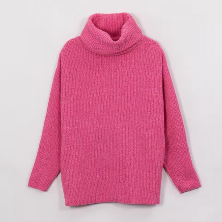 SANDBY POLO SWEATER I pink